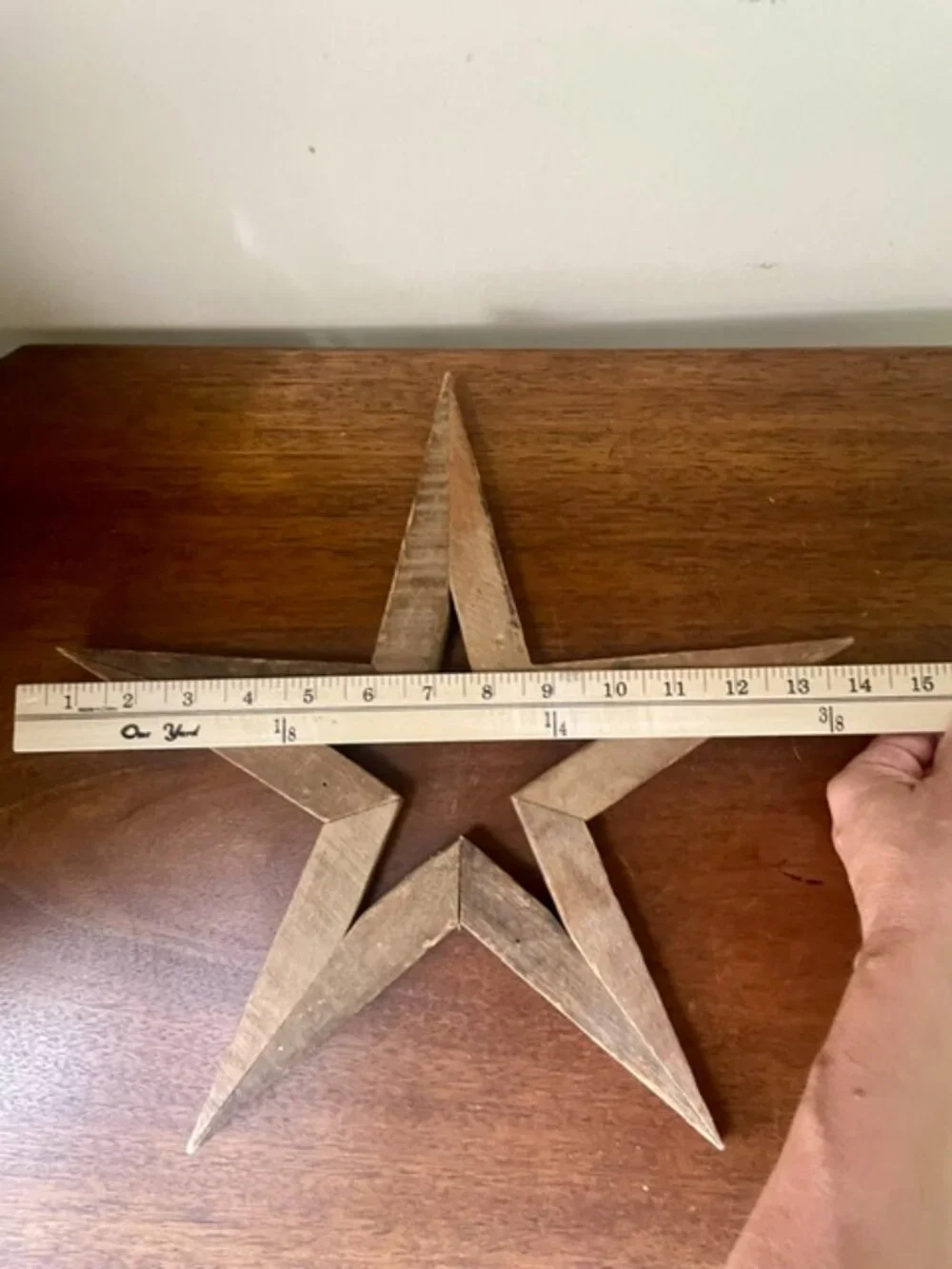Wooden Rustic Natural Hanging Star Home Decor Wall Decoration Cottagecore Countr